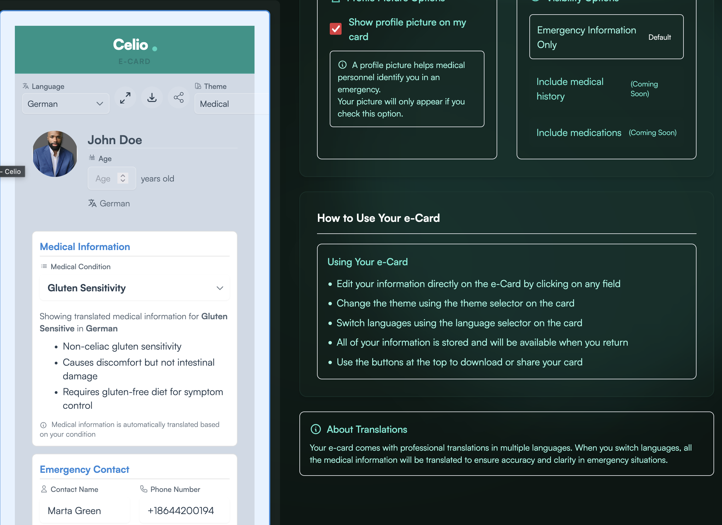 Early E-Card Prototype